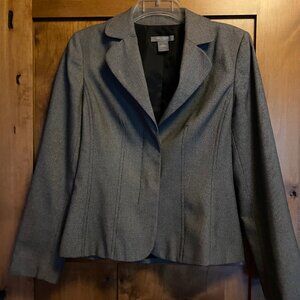 Black and White Seamed Ann Taylor Blazer